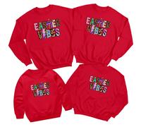 Felpa Family Easter Vibes Happy Easter maglione abito abbinato per le...