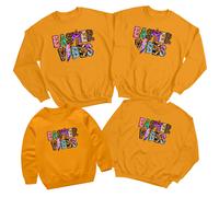 Felpa Family Easter Vibes Happy Easter maglione abito abbinato per le...