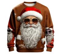 Felpa festiva senza di KnitPattern, maglione di Babbo Natale per | Vedere le immagini del prodotto per i dettagli del materiale e del design, tabella delle taglie disponibile
