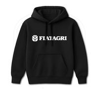 Felpa Fiatagri New Holland Cappuccio Nera Uomo Fiat