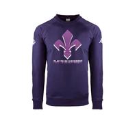 FELPA FIORENTINA ACF Girocollo ORIGINALE KAPPA Bimbo Adulto 100% COTONE 2024