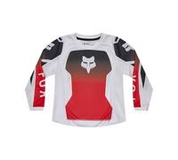FOX 180 Shield Maglia motocross bambini, nero-bianco-rosso, taglia M