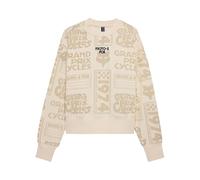 Felpa Fox Lady Circa 74 Oversized Fleece Crew off White M
