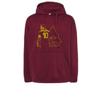 Felpa Francesco Totti capitano giocatore Romanista Cappuccio o Girocollo Lupa