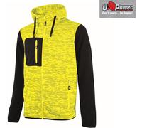 Felpa full-zip 310 gr/m2 da lavoro U-POWER ENJOY RAINBOW Colletto alto UPOWER