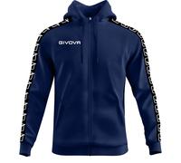 felpa full zip band givova con cappuccio società team scuola Relax