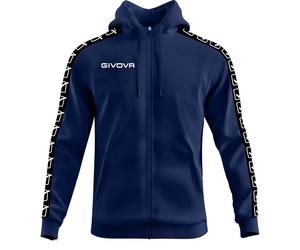 felpa full zip band givova con cappuccio società team scuola Relax