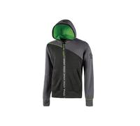 Felpa Full Zip con Cappuccio UPower Jupiter Blu o Grigio Taglia M-L-XL
