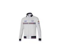 Felpa Full Zip Originale Martini Racing Bianca Taglia L in Cotone 300 g Tempo li