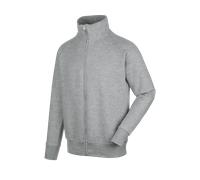 Felpa fullzip Job+ grigio melange