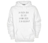 Felpa Fun KDM29 La ruota gira per tutti ma la mia credo si sia bucata