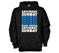 Felpa Fun KFR08 Shitday Friday Evening Saturday Sunday Perfect week