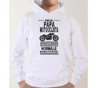 Felpa Fun KJ1420 Sono un papà motociclista in pratica un papà normale piu' cool