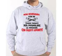 Felpa Fun KJ1493 Non scherzare con me faccio le punture