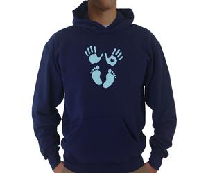 Felpa Fun KJ151 Impronte bambino Mani e piedi Figlio amore genitori