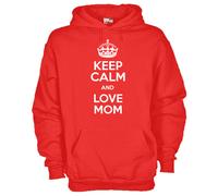 Felpa Fun KJ162 Keep calm and love mom Mantieni la calma e ama mamma