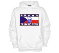 Felpa Fun KJ500 Praha Drinking Team Flag of Praha Praga Repubblica Ceca