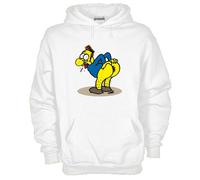 Felpa Fun KJ512 Funny Crazy Cartoon Kiss my Ass