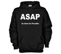 Felpa Fun KJ516 ASAP As Soon As Possible Il prima possibile Acronimo