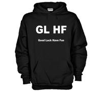 Felpa Fun KJ529 GL HF Good Luck Have Fun Buona Fortuna Buon Divertimento