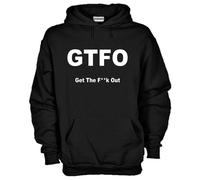 Felpa Fun KJ531_gtfo GTFO Get The Fk Out Acronimo Abbreviativo Sigla