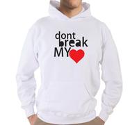Felpa Fun KJ63 Don't break my heart Non spezzarmi il cuore