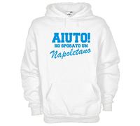 Felpa Fun KJ640 AIUTO ho sposato un Napoletano Help me marriage error