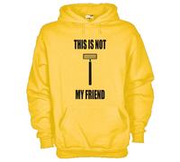 Felpa Fun KJ660 This is not my friend Razor Beard Moustache Barba Baffi