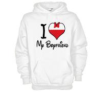Felpa Fun KJ666 I love my boyfriend Amore Ragazzo Love Cuore Heart