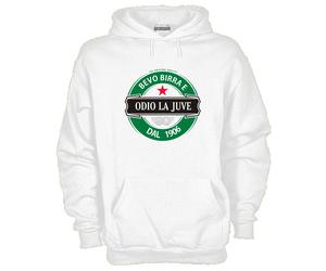 Felpa Fun KJ675 Toro Bevo birra e odio i bianconeri dal 1906