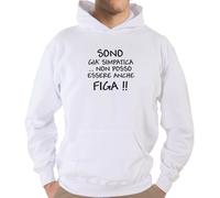 Felpa Fun KJ71 Sono già simpatica... non posso essere anche figa