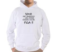 Felpa Fun KJ71 Sono già simpatica... non posso essere anche figa