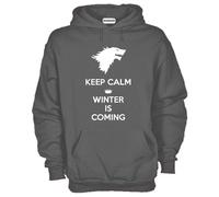 Felpa Fun KJ722 Keep calm Winter is Coming Calma arriva l'inverno