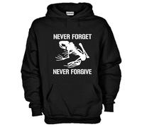 Felpa Fun KJ816 Never forget never forgive Mai dimenticare mai perdonare