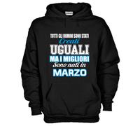 Felpa Fun KJ841 Gli uomini migliori sono nati in Marzo