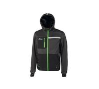 Felpa Galaxy taglia XL nero/verde U-power