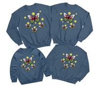 Felpa Galles Butterfly Daffodils Saint Davids Day Cymru Flag Jumper #STDD