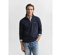 GANT - Reg Shield Half Zip Sweat Blu - Abbigliamento XXL Blu