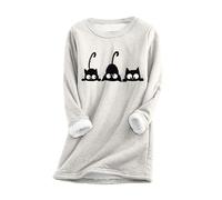 Felpa Garzata Donna con Zip Maglione Donna Anziana Felpa Blu Donna Senza Cappuccio Maglione Lungo A Collo Alto Maglione con Renna Donna Pull Over Maglia Maglione Scollo A Barca Felpa Oversize Senza