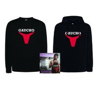 Felpa Gaucho Stampa Nera con Cappuccio o Girocollo Manuel Fantoni grembiule film