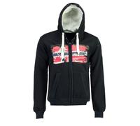 Felpa Geographical Norway Geday Blu con Cappuccio Uomo Adulto Unisex Misto