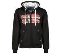 Felpa Geographical Norway Geday Nero con Cappuccio Uomo Adulto Unisex Misto