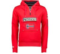 Felpa GEOGRAPHICAL NORWAY GymClass Uomo Men tascone half Zip Anapurna cappuccio