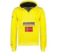 Felpa GEOGRAPHICAL NORWAY GymClass Uomo Men tascone half Zip Anapurna cappuccio