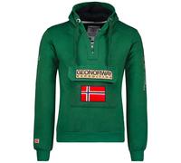Felpa GEOGRAPHICAL NORWAY GymClass Uomo Men tascone half Zip Anapurna cappuccio