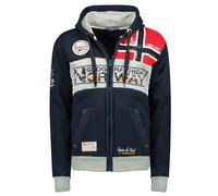Felpa GEOGRAPHICAL NORWAY Uomo Men Flyer Regular Fit Full Zip Anapurna Cappuccio