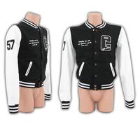 Felpa Giacca Unisex Uomo-Donna Old School Jacket College Moda Football Baseball