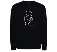 Felpa gigi d'agostino anni 90 dance bla bla bla nera con cappuccio o girocollo