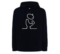 Felpa gigi d'agostino anni 90 dance bla bla bla nera con cappuccio o girocollo