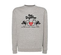 Felpa Gigi d'agostino Danziamo L'amore Dag 90 bla grigia cappuccio o girocollo